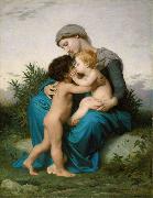 Adolphe William Bouguereau Fraternal Love (mk26) oil painting on canvas